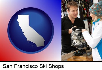 a ski shop in San Francisco, CA